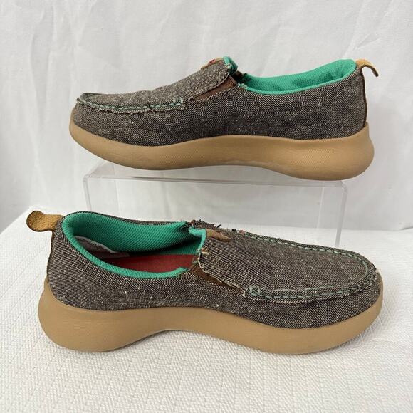Twisted X Women's Size 7M Moccasin EcoTweed Slip On Western Shoes - Picture 8 of 9